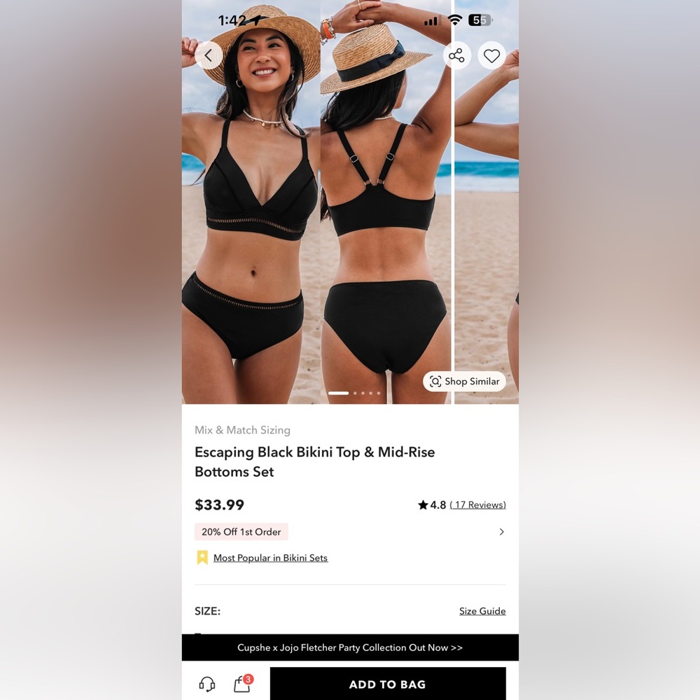 CUPSHE swim suit